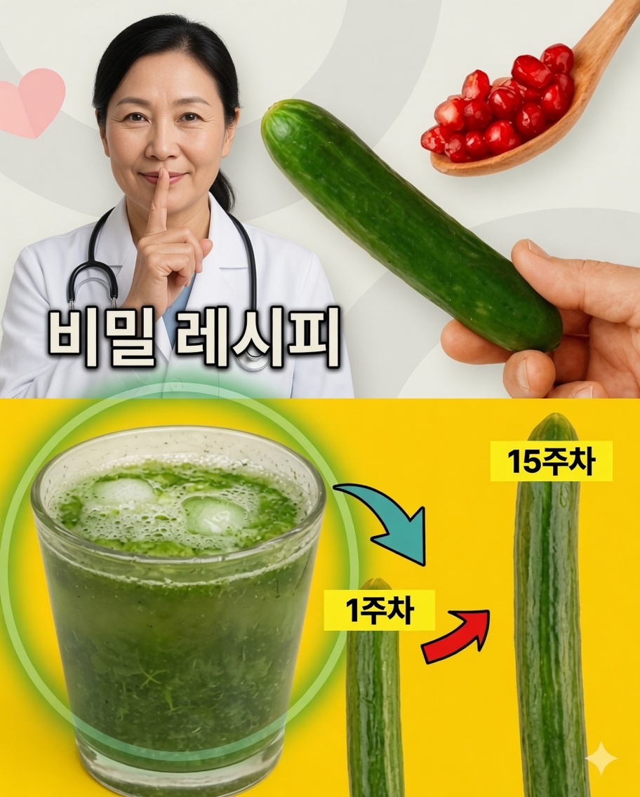 잠들기 전 에너지를 높이는 천연 레시피: 오이와 석류의 비밀