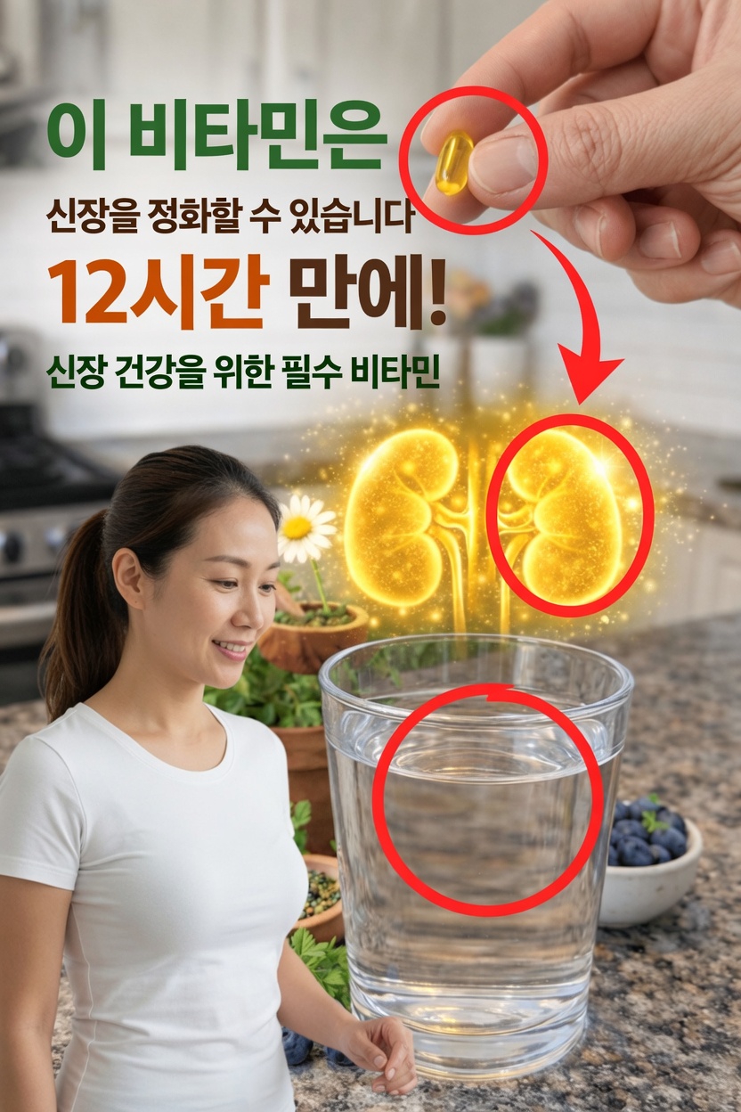 나이가 들수록 이 3가지 비타민이 조용히 신장 건강을 돕고 있을까요?