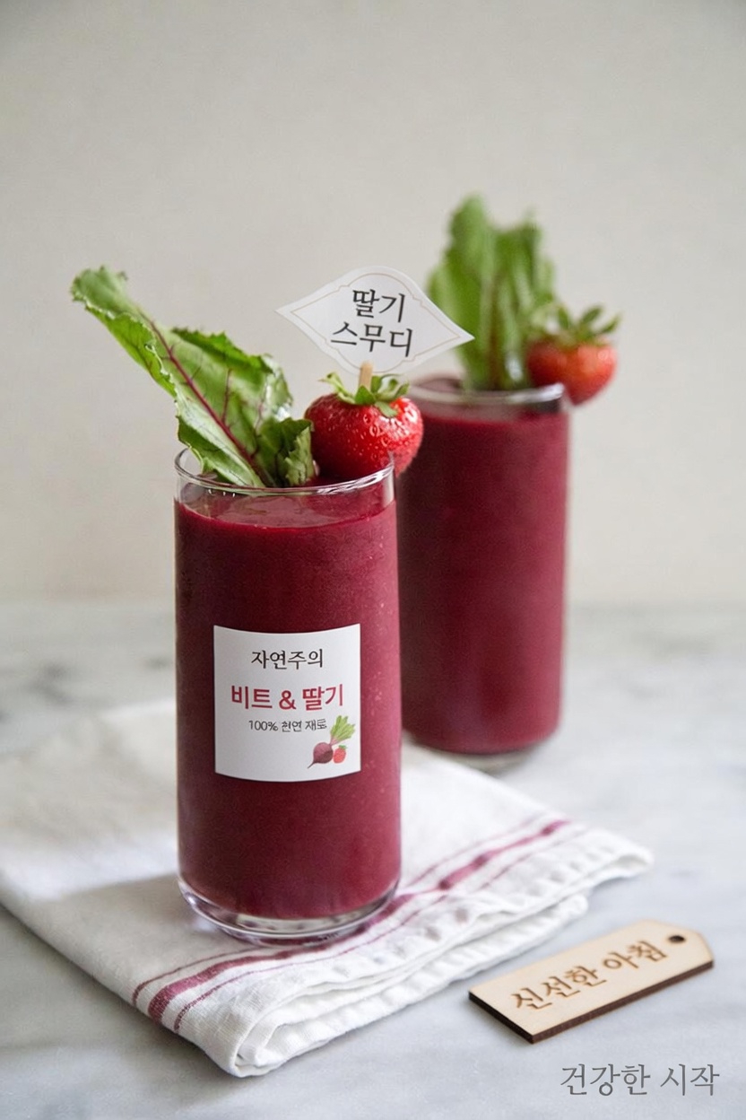 이 선명한 붉은 과일 펀치가 당신의 몸에 부족한 간단한 습관일까요?