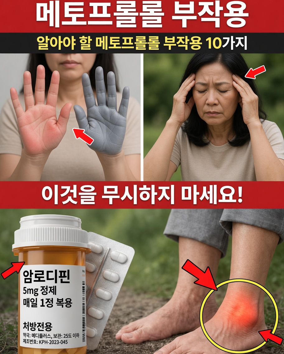 알아두어야 할 흔한 메토프롤롤 부작용 10가지: 더 나은 약물 이해를 위한 가이드