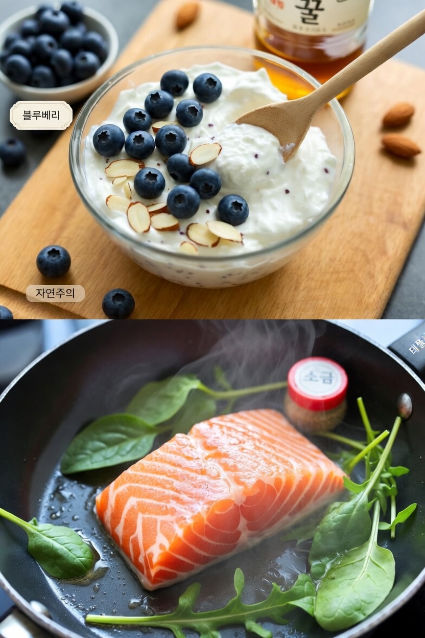 노인의 근육 건강을 돕고 연령 관련 근손실 예방에 도움이 되는 필수 식품 7가지