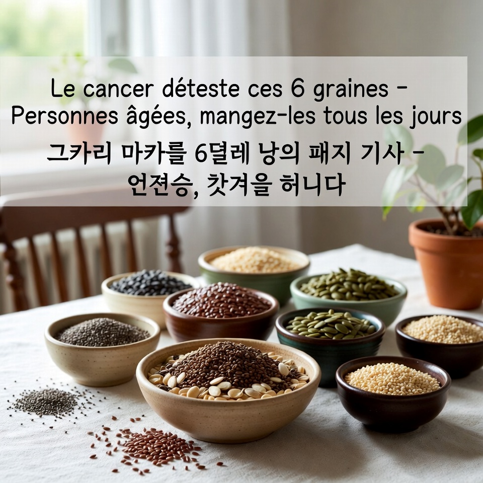 암이 싫어하는 이 6가지 씨앗 – 노인들은 매일 드세요