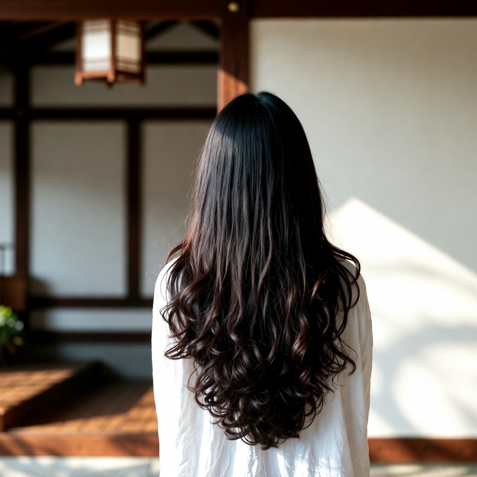 우리 할머니는 머리카락이 더 길고 흰머리가 없었어요. 할머니가 말했죠: 이 두 가지 재료를 섞으라고요