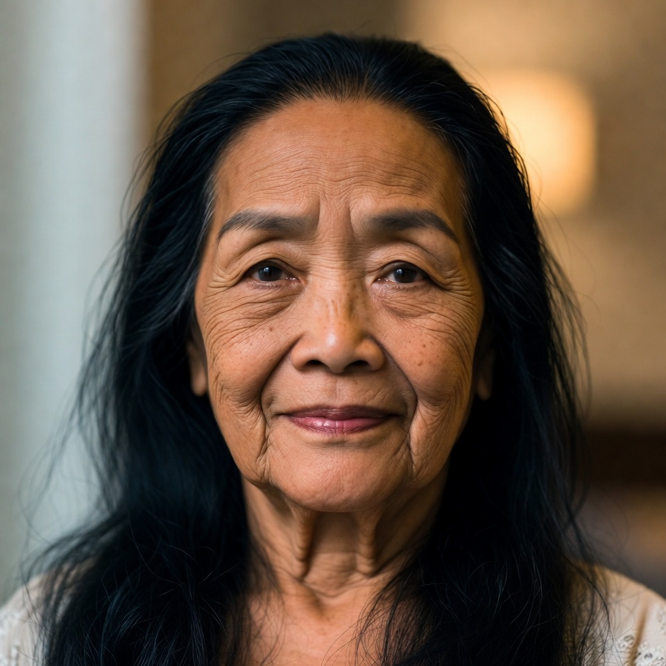 우리 할머니는 머리카락이 아주 길었고 흰머리가 하나도 없었다