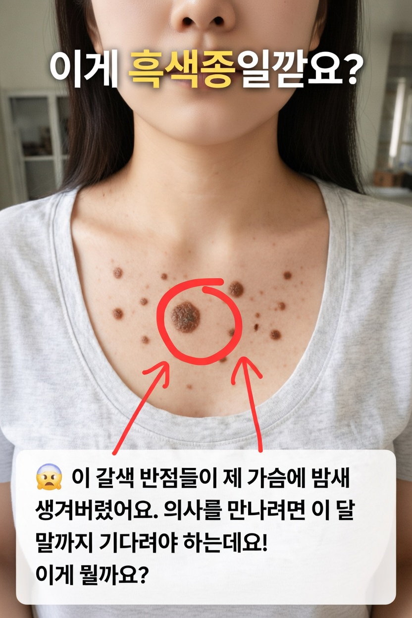 가슴에 갑자기 생긴 갈색 반점: 무엇을 의미하며 흑색종을 걱정해야 할까요?