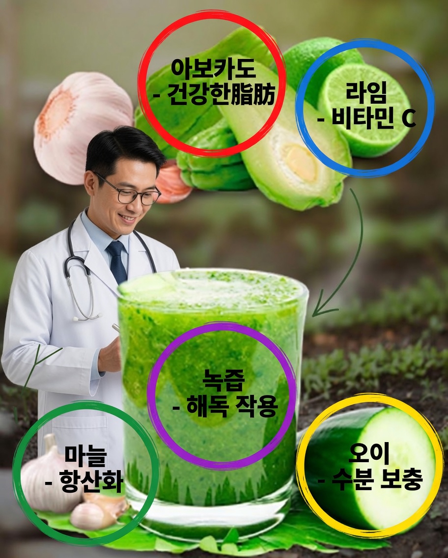 건강을 위한 천연 레시피: 차요테, 마늘, 레몬, 오이 음료