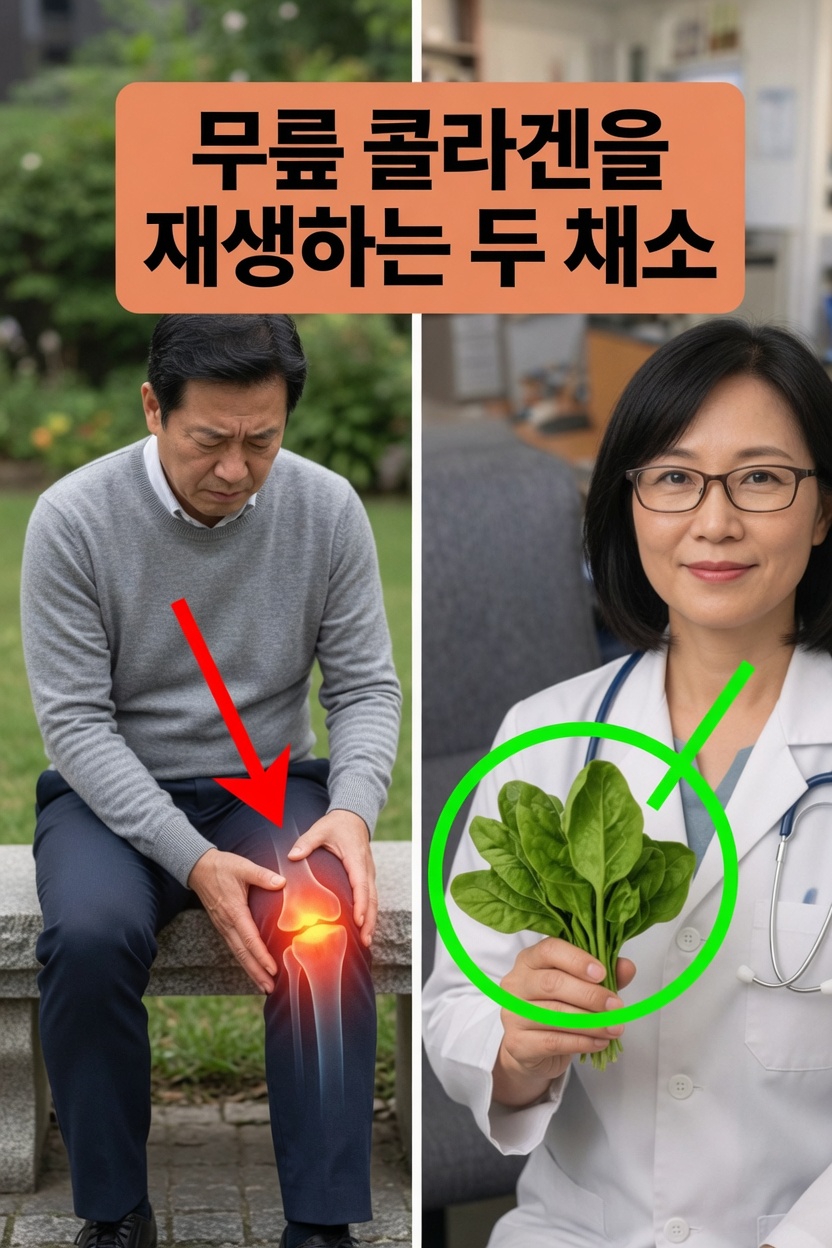 더 건강한 무릎을 위한 천연 콜라겐 생성을 돕는 두 가지 채소