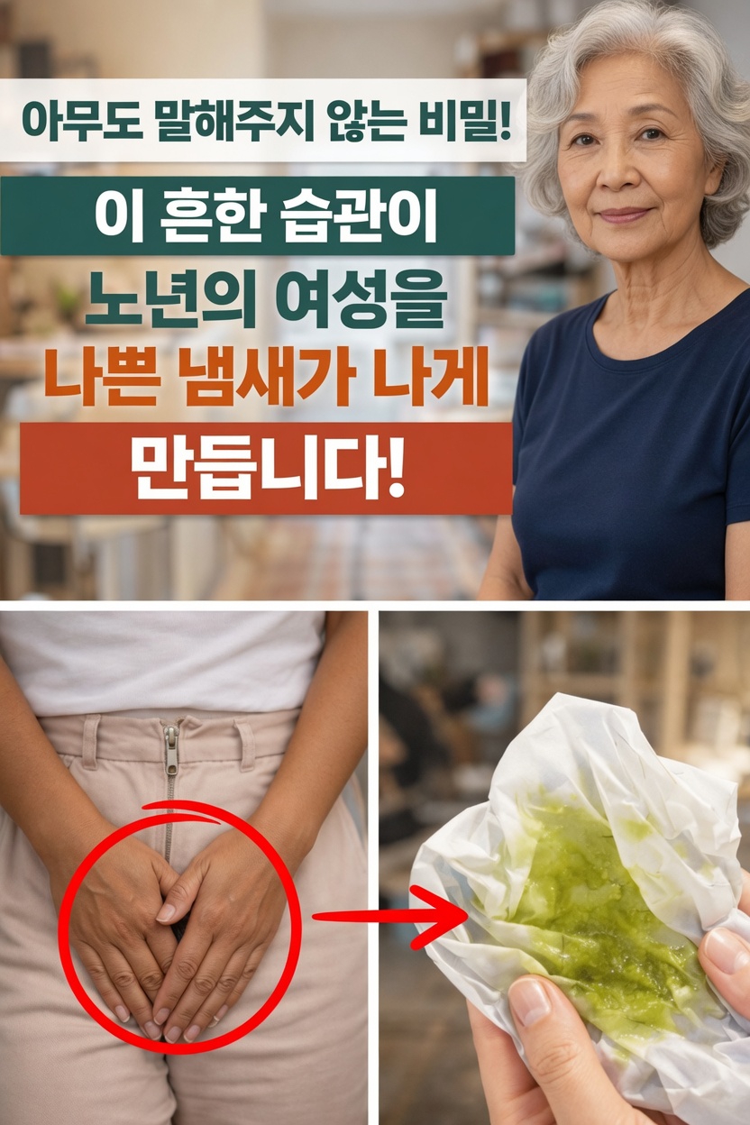 여성은 나이가 들수록 왜 은밀한 부위의 냄새가 변할까요?