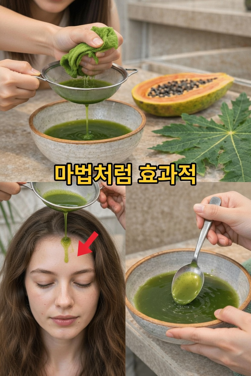 파파야 잎이 4C 천연 모발의 더 빠른 성장에 도움이 될까? 두 가지 간단한 방법과 비듬 완화 알아보기