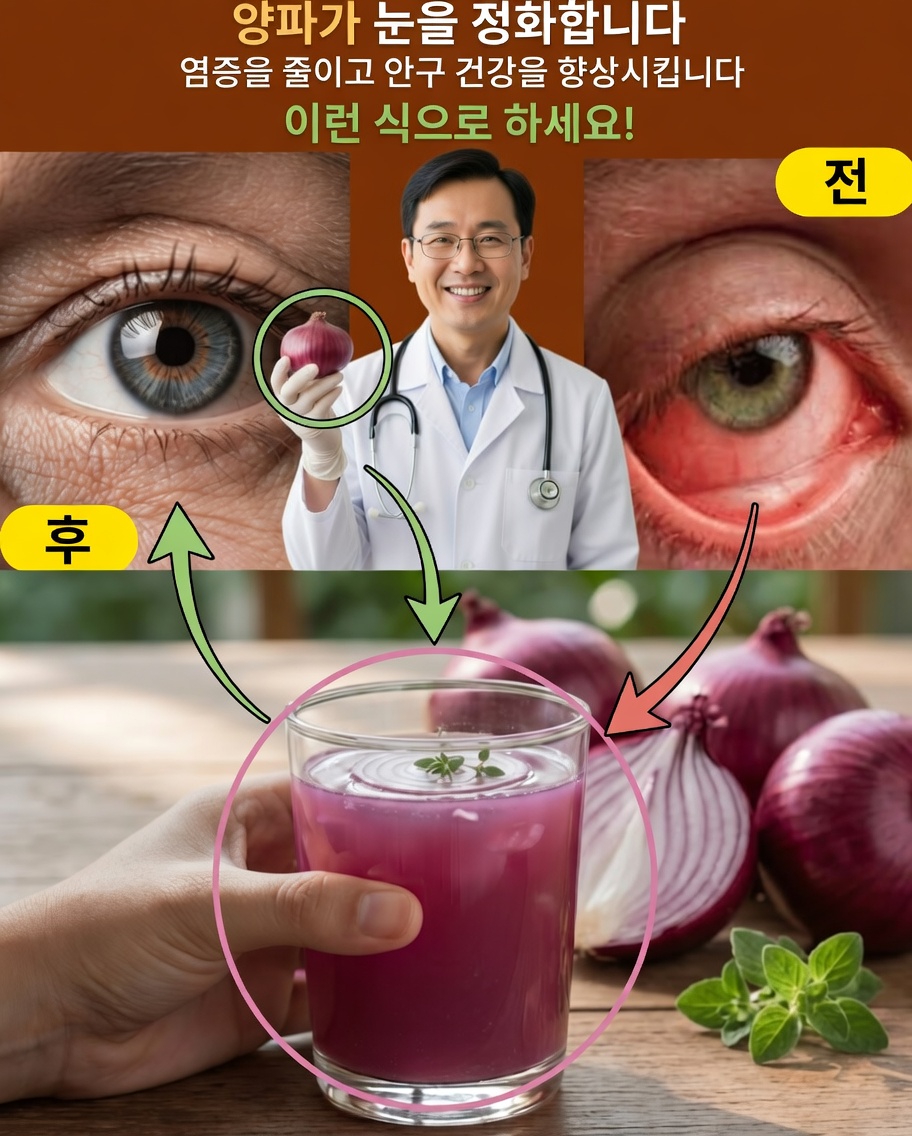 양파로 눈 건강 챙기기: 눈의 피로를 완화하고 균형을 되찾는 부드러운 5일 루틴
