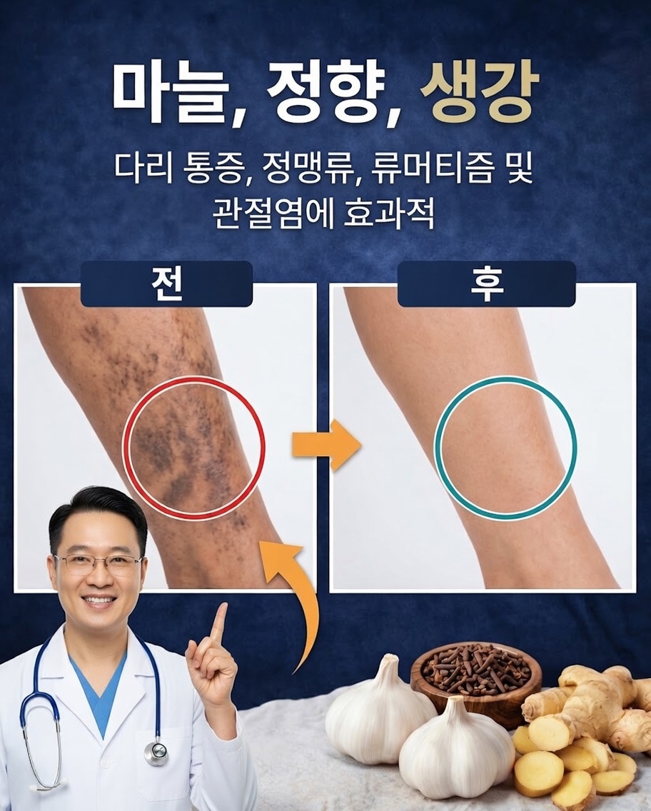 정맥류 완화를 위한 마늘과 정향: 혈액순환 개선을 위한 부드럽고 현실적인 접근법