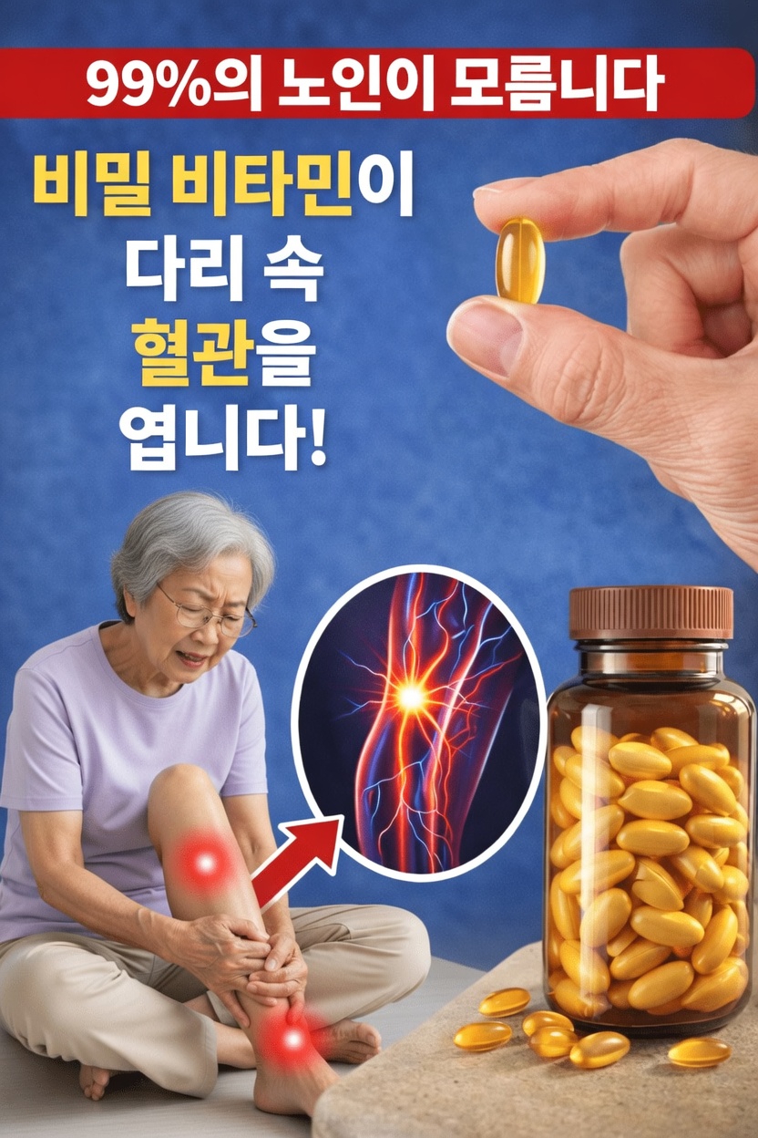 다리를 빠르게 튼튼하게 해주는 비타민 (60세 이상 시니어)