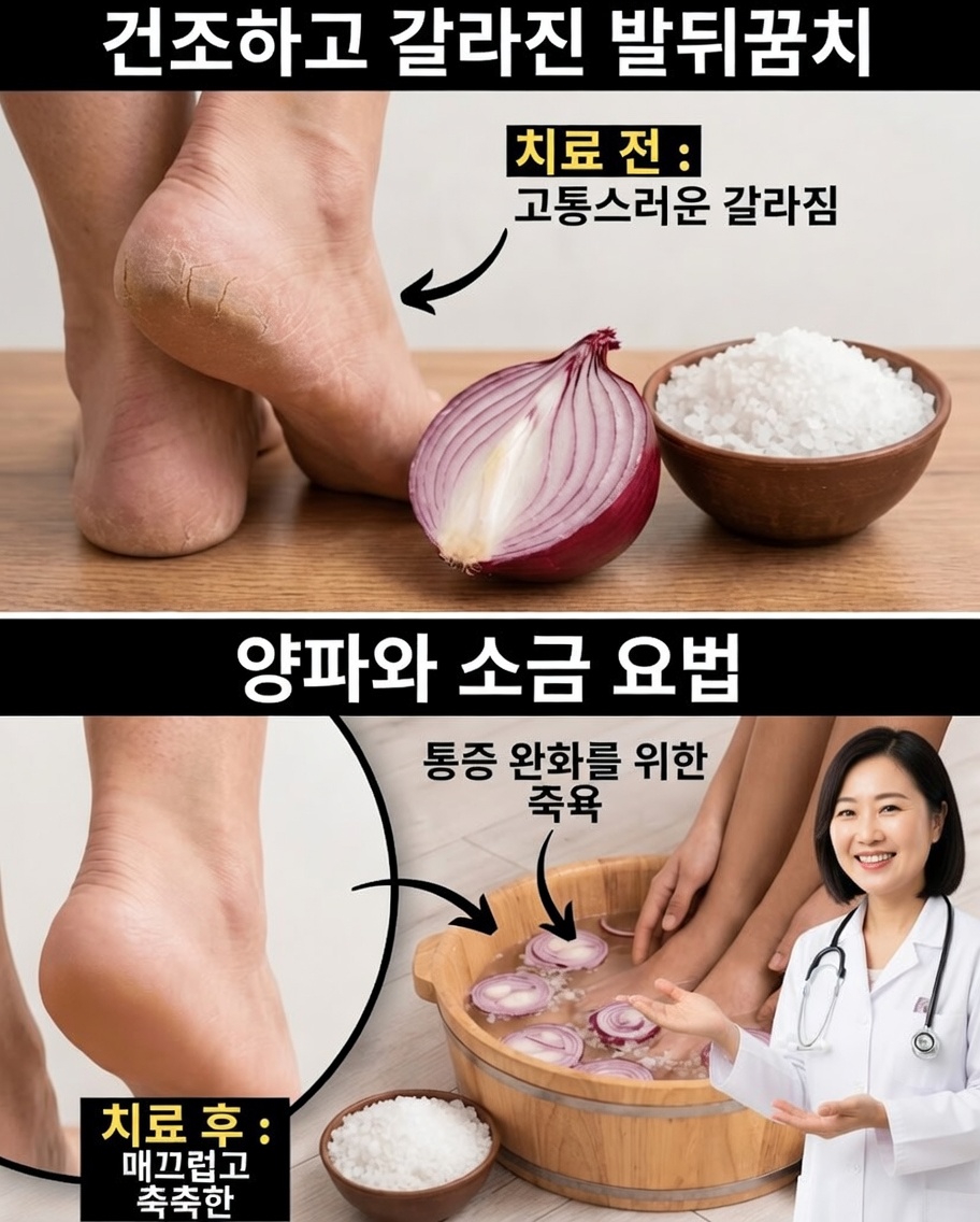 건조하고 아픈 뒤꿈치? 정말 효과 있는 천연 요법 5가지