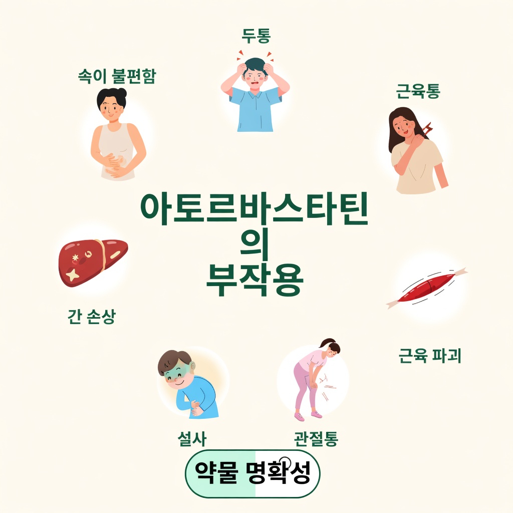 아토르바스타틴 이해하기: 겪을 수 있는 15가지 잠재적 부작용과 대처 팁