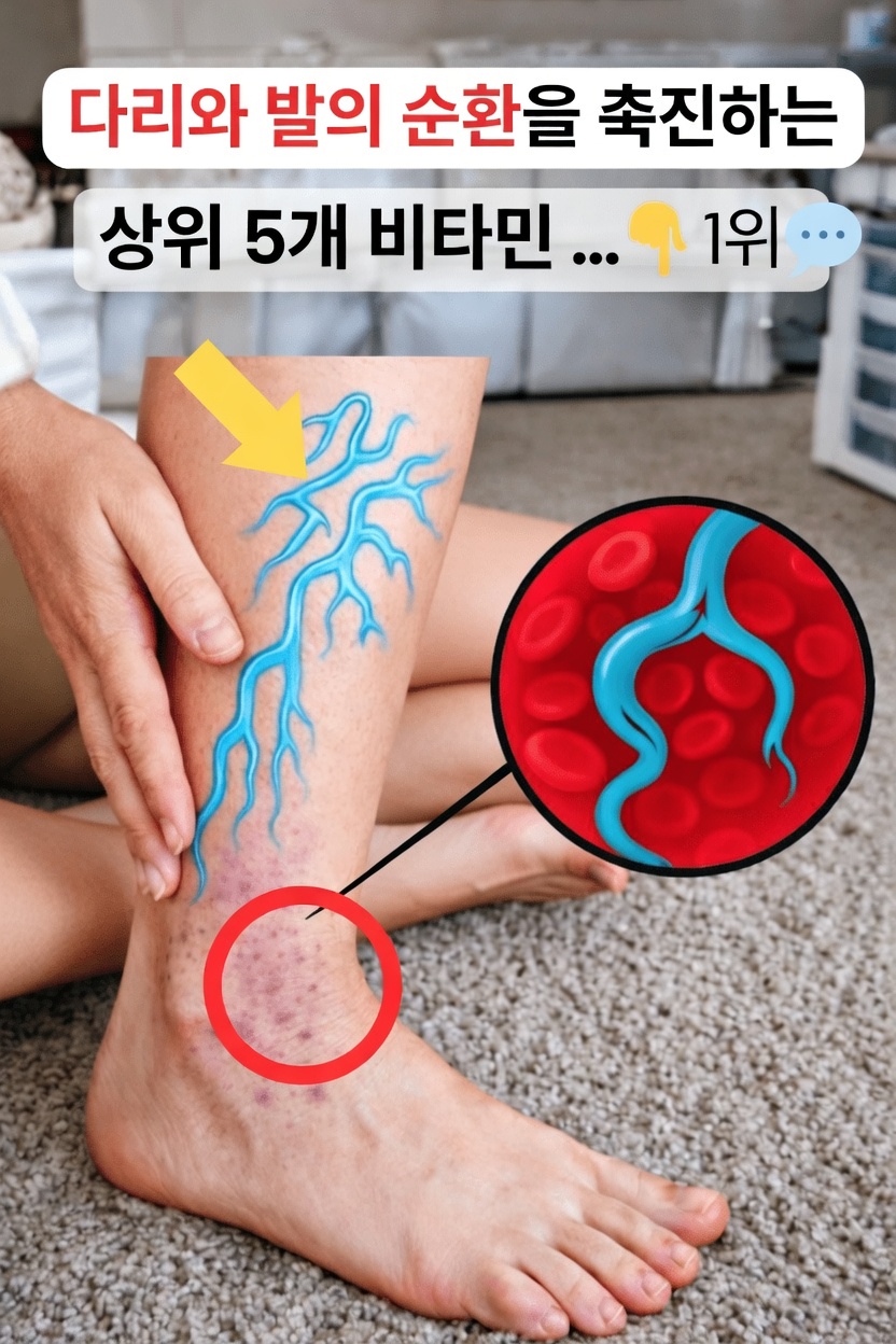 다리와 발의 건강한 혈액순환을 자연스럽게 돕는 상위 5가지 비타민 알아보기