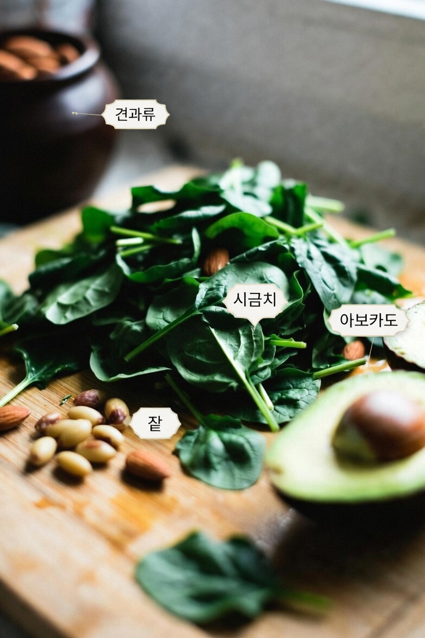 일상 습관으로 노년층의 다리 건강을 돕는 마그네슘이 풍부한 식품 5가지 알아보기