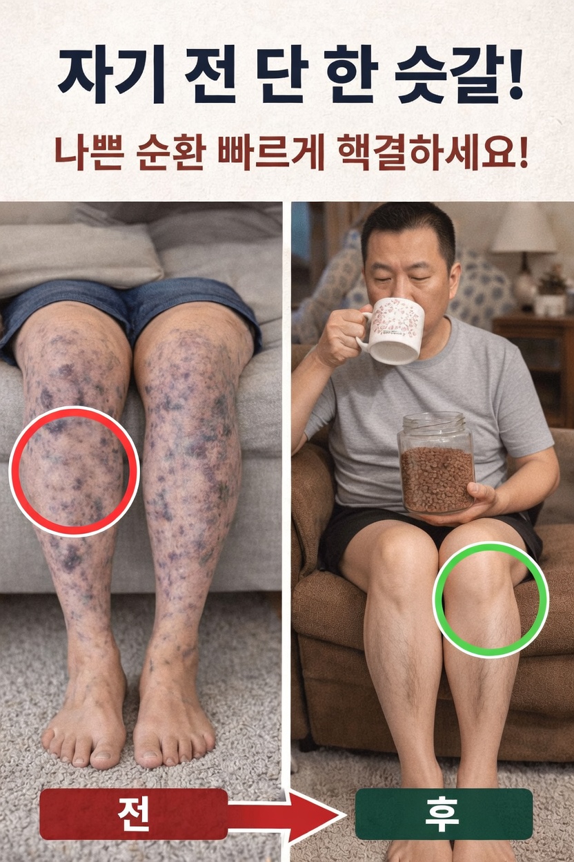 잠들기 전 아마씨 한 스푼을 더하는 것이 다리와 발의 건강한 혈액순환에 어떻게 도움이 될 수 있는지 알아보세요