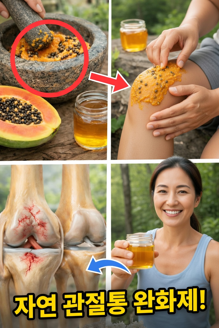 파파야 씨앗의 발견: 무릎, 허리 및 척추 관절 불편함을 위한 간단한 가정 요법 옵션