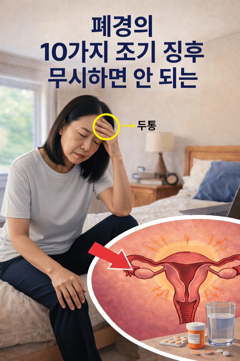알아두어야 할 폐경 전후기와 폐경의 초기 징후 10가지