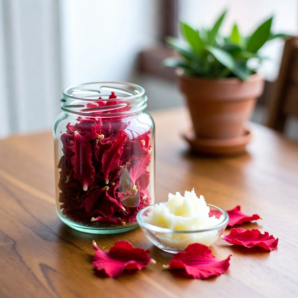 DIY 히비스커스 립밤 레시피: 부드럽고 장밋빛 입술을 위한 천연 방법