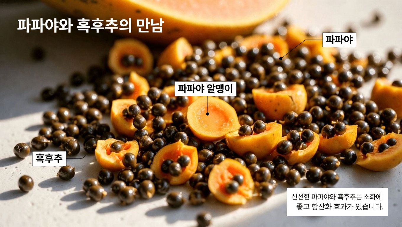 파파야 씨앗의 놀라운 효능 17가지와 일상에 간단히 더하는 방법
