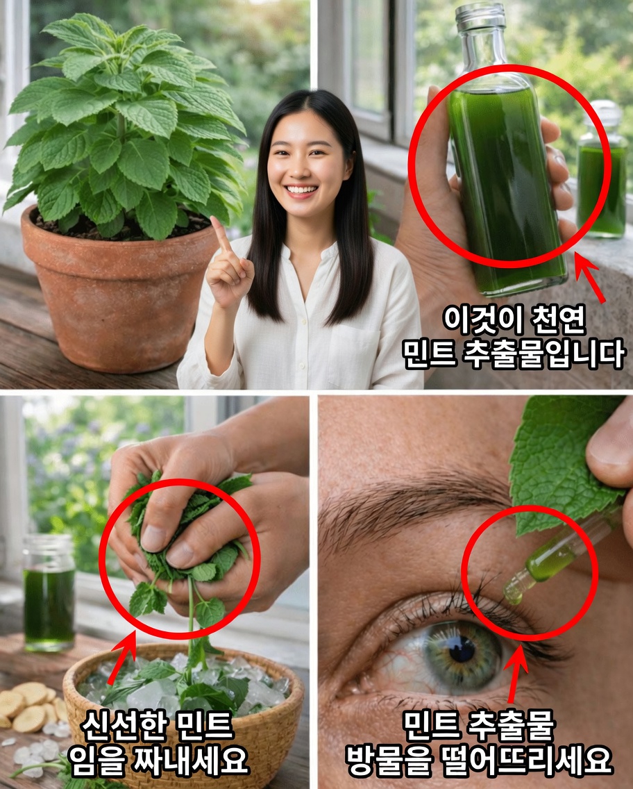 눈의 편안함과 전반적인 시력 지원을 위해 민트 잎을 일상에 활용하는 방법