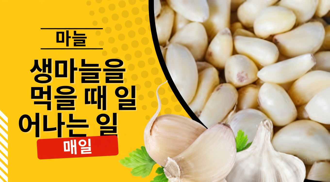 매일 신선한 생마늘 2쪽을 먹으면 몸에 어떤 일이 일어날까?