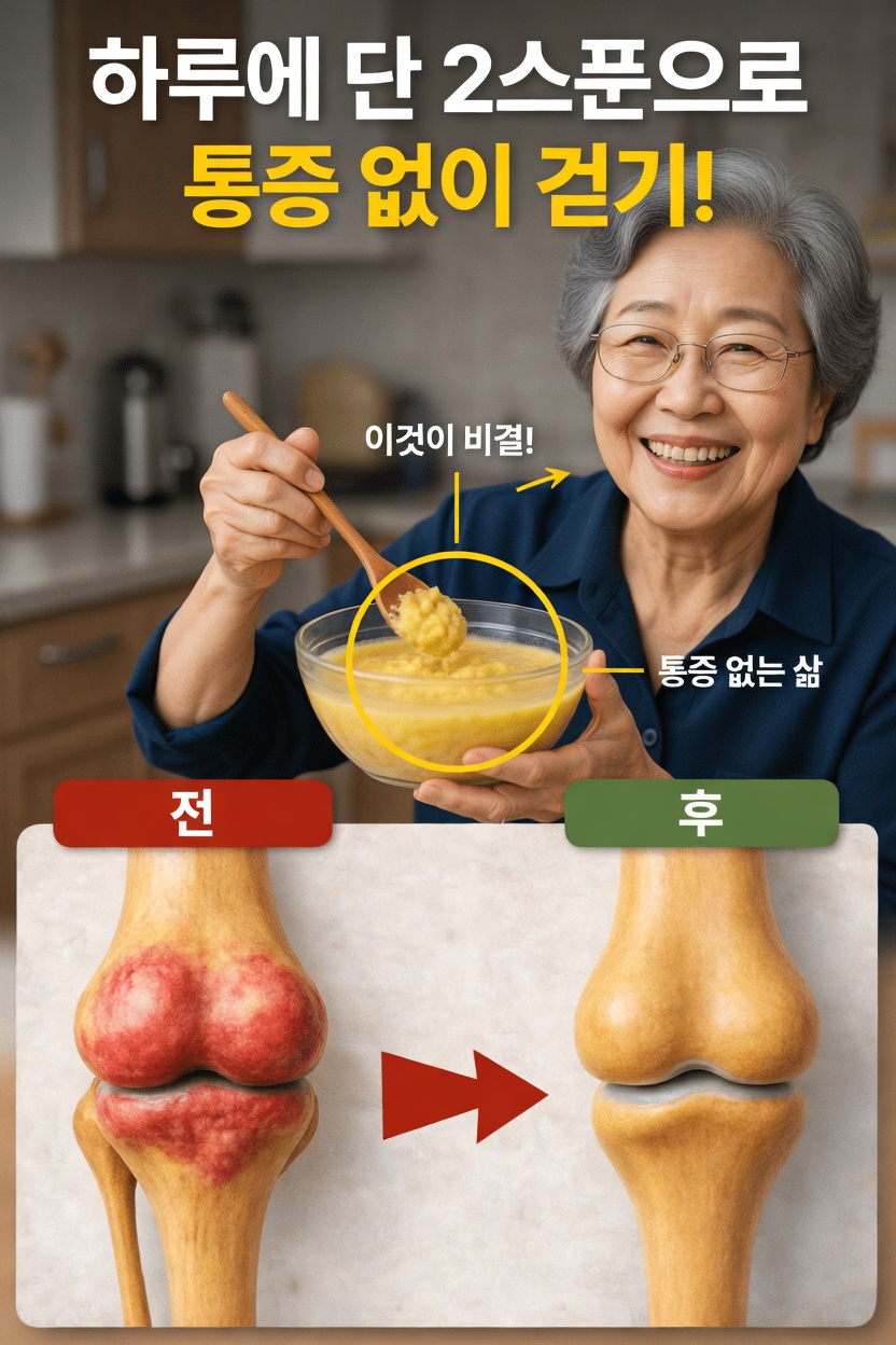 매일 이 천연 페이스트를 두 숟가락만 더하면 무릎 건강 유지에 도움이 될 수 있는 방법을 알아보세요