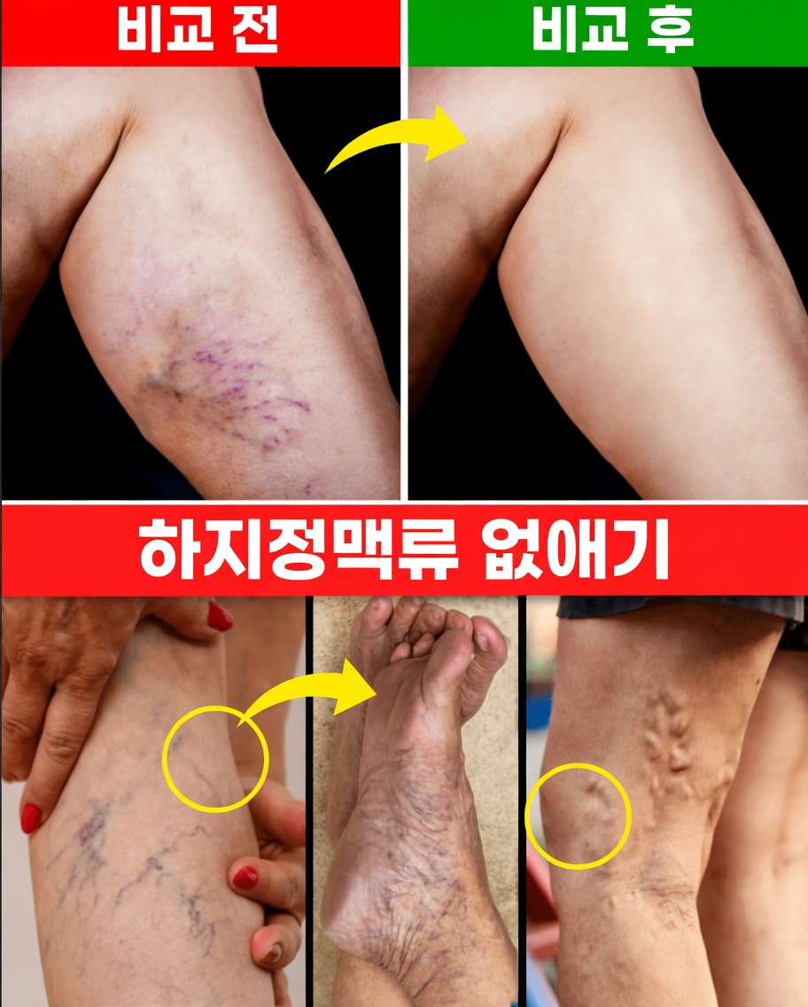 하지정맥류를 없애고 혈액순환을 자연스럽게 개선하는 10가지 천연 방법