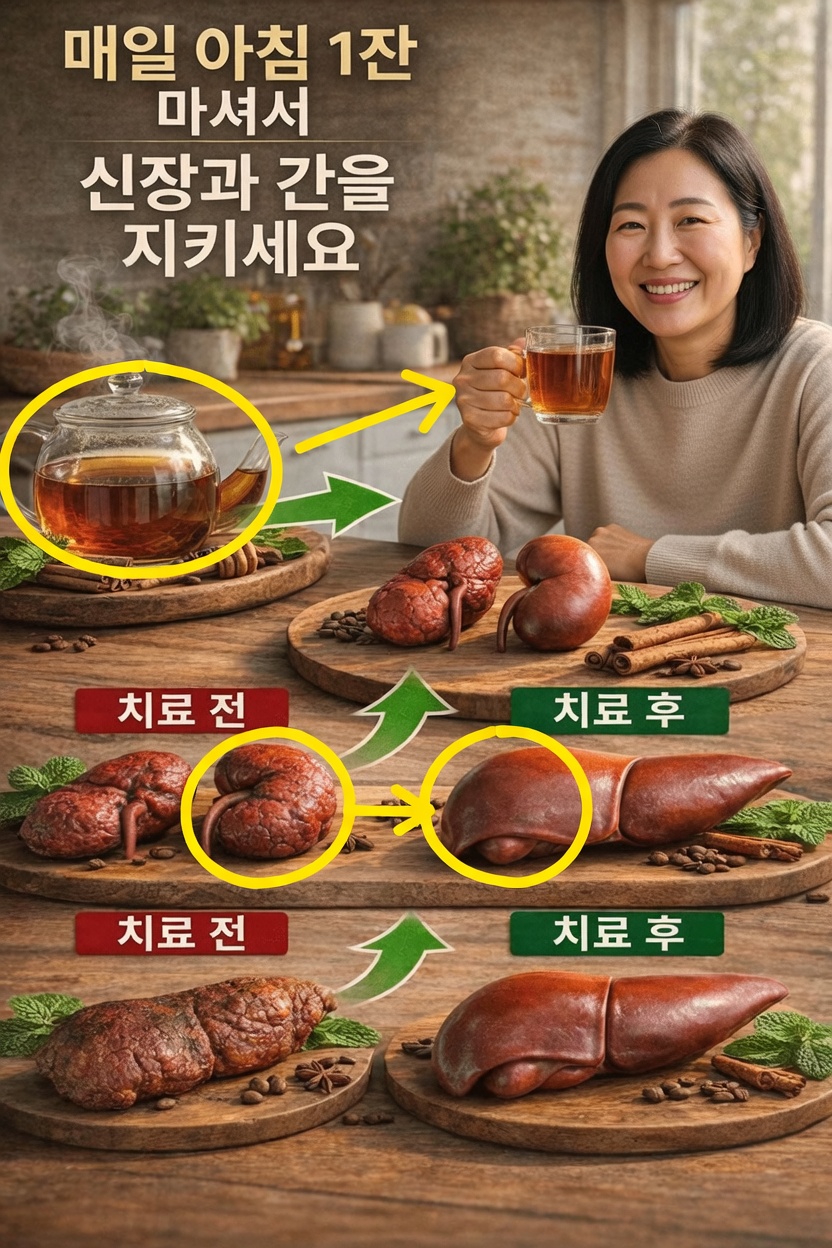 매일 저녁 자연스럽게 신장 건강을 돕는 편안한 취침 전 음료 11가지