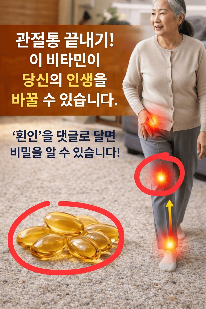 다리 통증과 뼈 불편감을 겪고 계신가요? 건강에 큰 역할을 하는 단 하나의 비타민