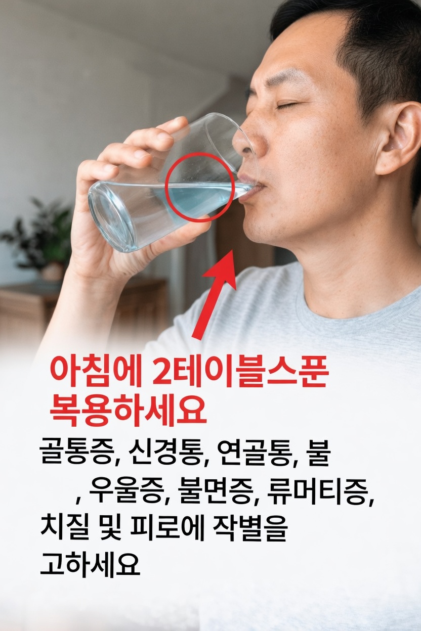 요즘 뜨는 아침 습관을 발견하세요: 매일의 편안함과 활력을 위해 천연 블렌드 2큰술 섭취하기