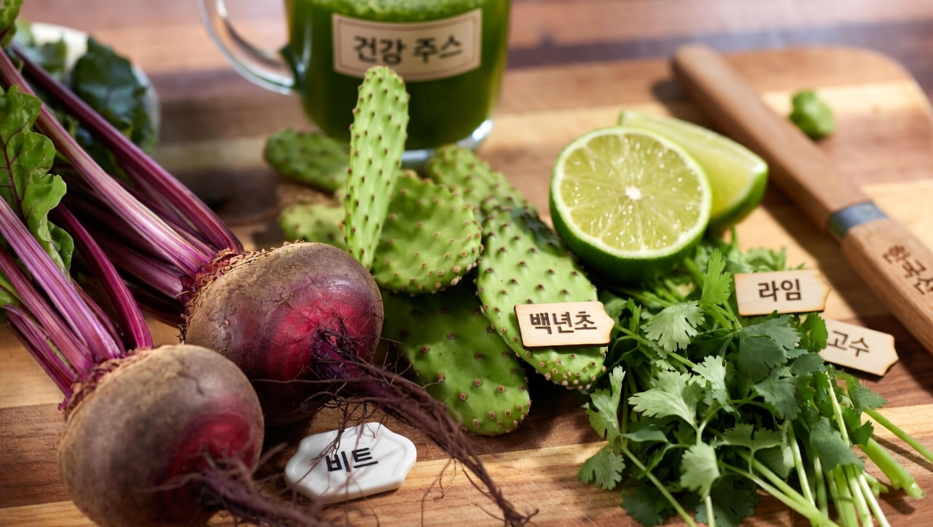 상쾌한 비트와 노팔 주스 발견하기: 일상에 생기 넘치는 영양을 더하는 간단한 방법