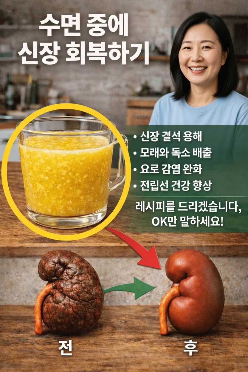 자연스럽게 신장 건강을 돕는 간단한 일상 습관과 맛있는 취침 전 음료 레시피 알아보기