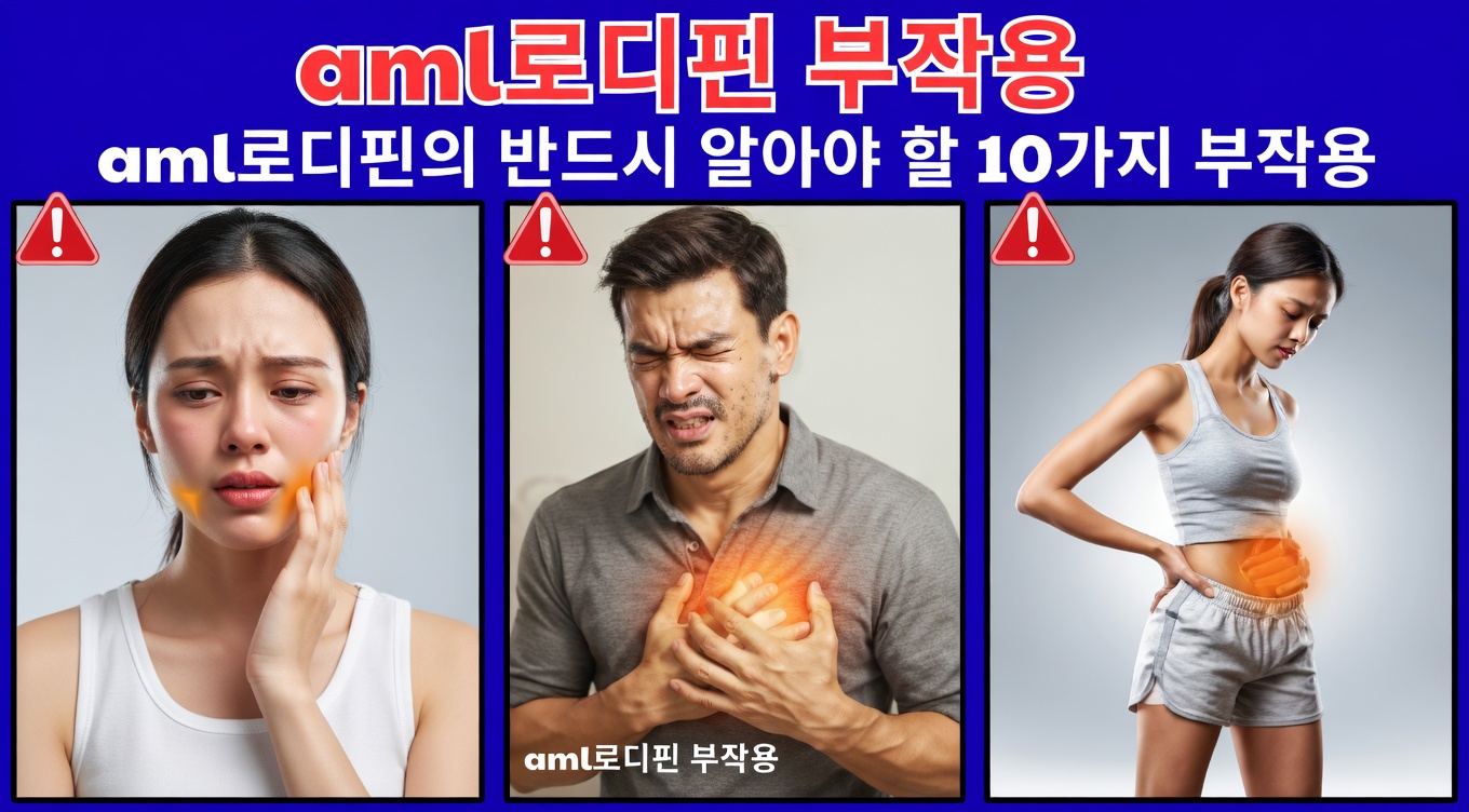 의사들이 자주 언급하지 않는 암로디핀의 놀라운 부작용 12가지