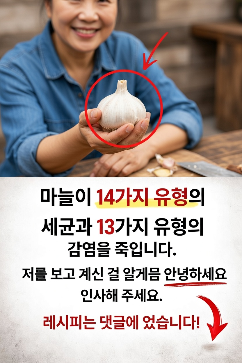 마늘: 감염을 쓸어버리는 천연 항생제