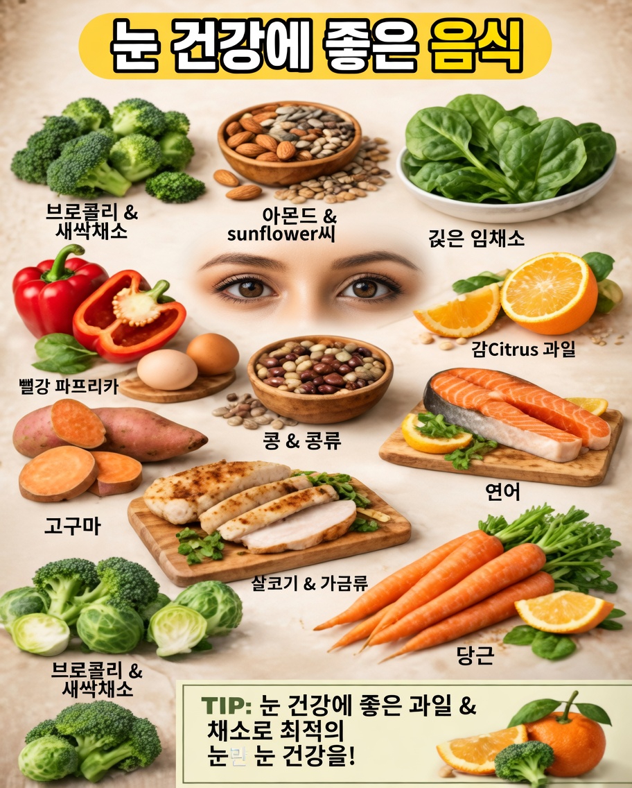 일상 속에서 눈 건강과 편안함에 도움이 될 수 있는 음식과 습관 알아보기