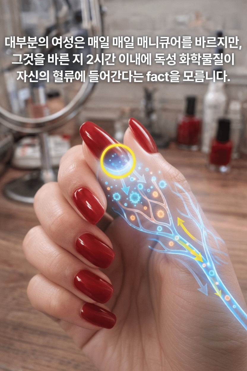 혈류로 들어갈 수 있는 매니큐어 속 화학물질과 더 안전한 제품을 고르는 방법 알아보기