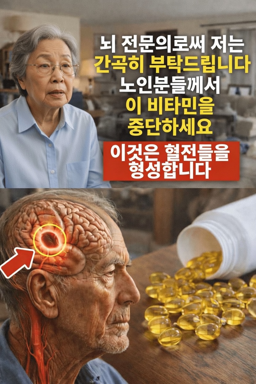 흔한 비타민 섭취 습관이 노년층의 뇌졸중 위험에 영향을 미칠까? 시니어를 위한 뇌 건강 가이드