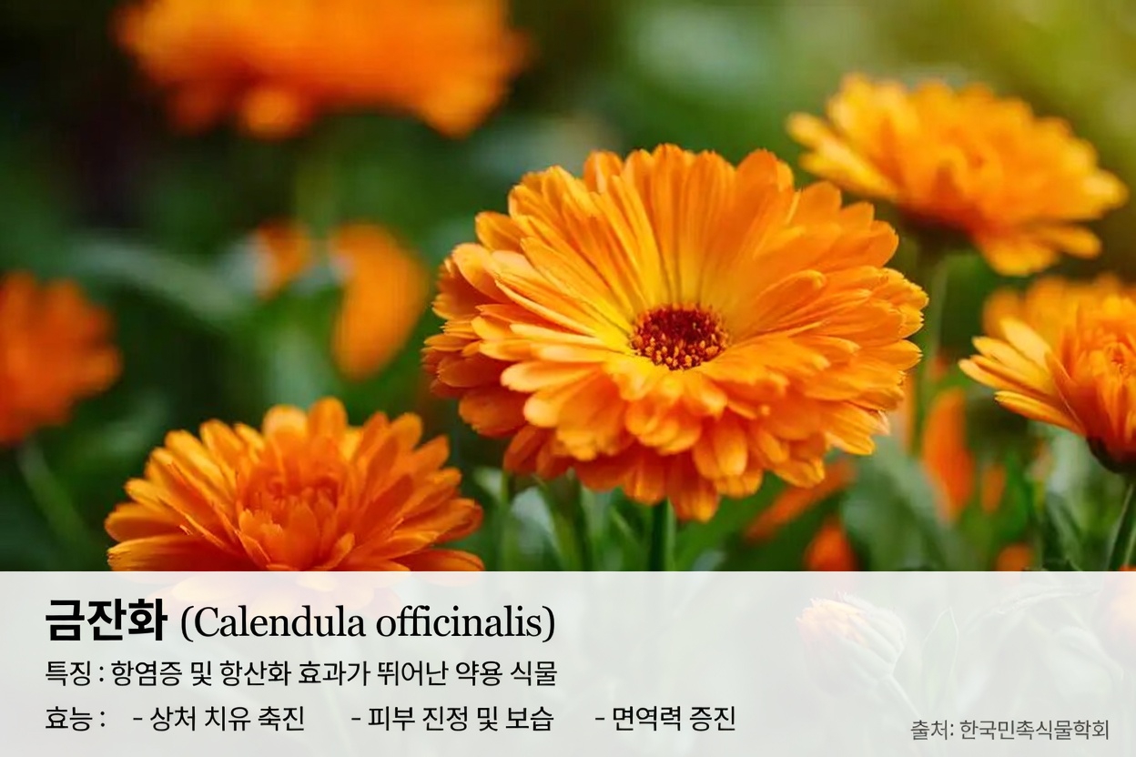 금잔화(Calendula officinalis)의 12가지 주요 건강 효능
