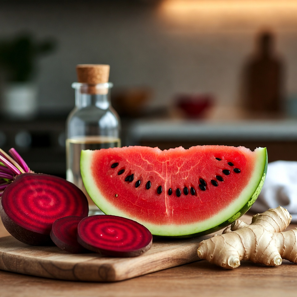 비트, 수박, 생강으로 신장 정화하기: 단 두 가지 재료로 만드는 천연 요법