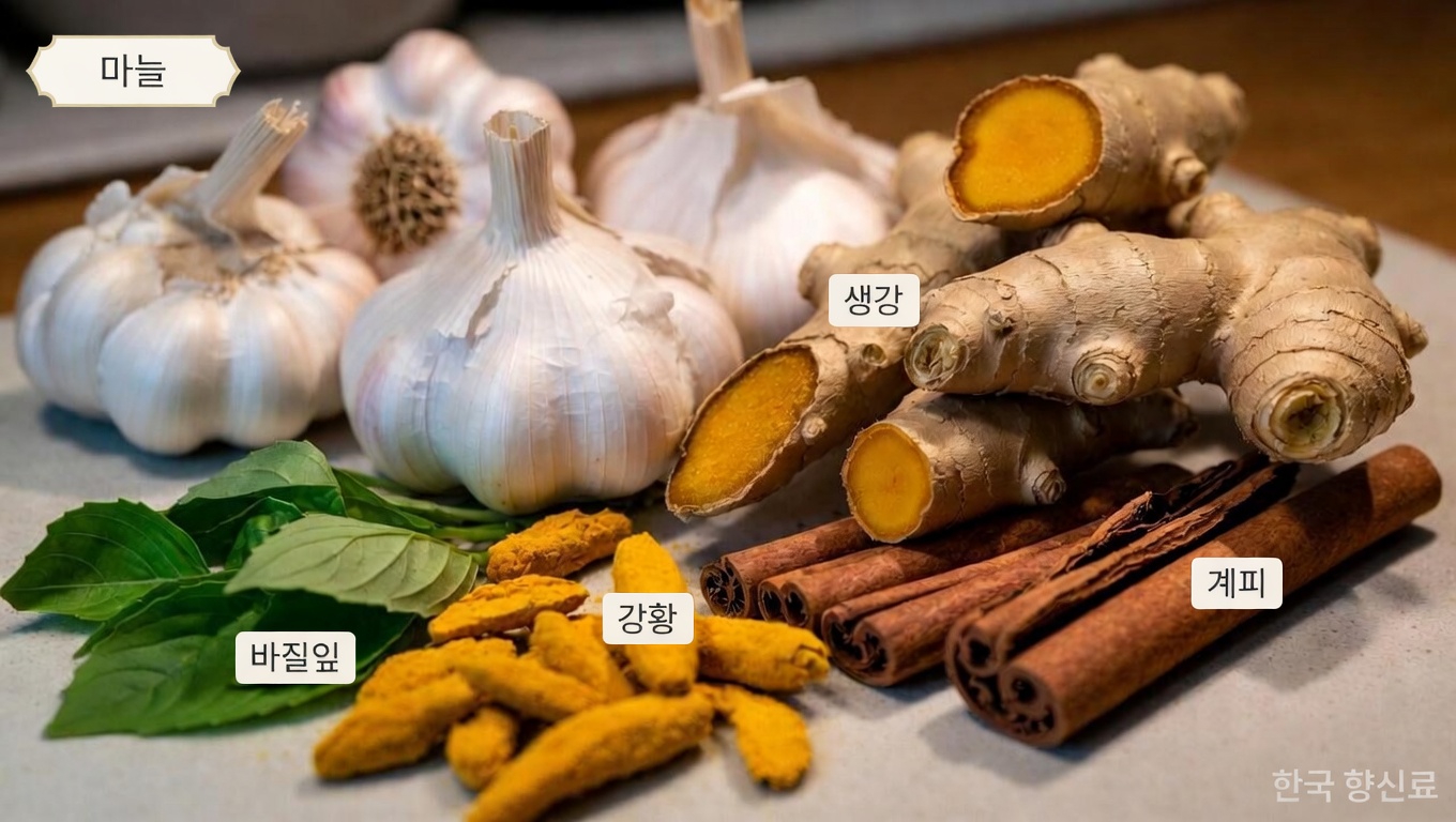 간단하고 맛있게 신장 건강을 돕는 일상 속 주방 향신료 5가지