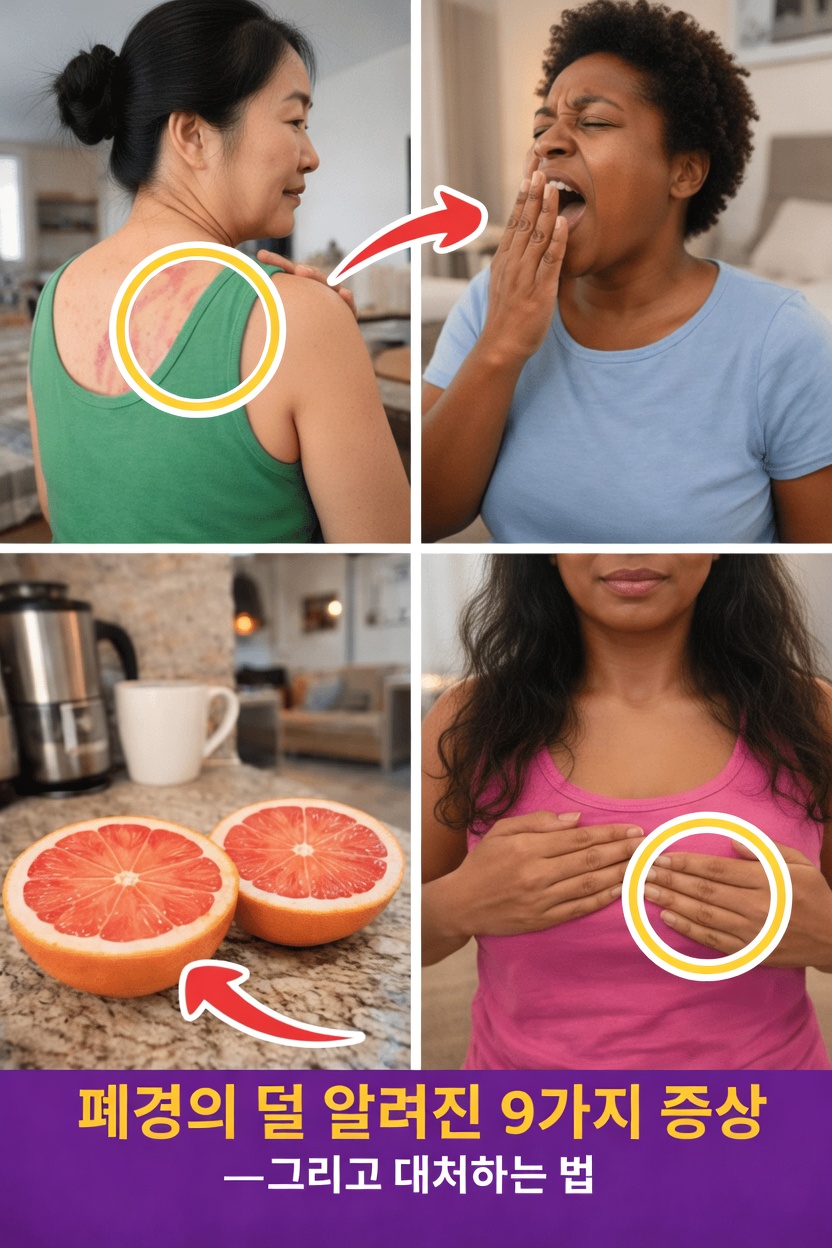 잘 알려지지 않은 폐경 증상 9가지와 이를 완화하는 간단한 방법