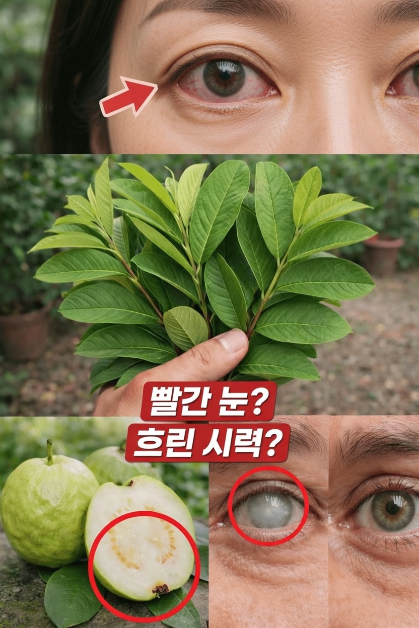 구아바 잎과 열매로 눈의 편안함을 돕는 자연스러운 방법 탐구