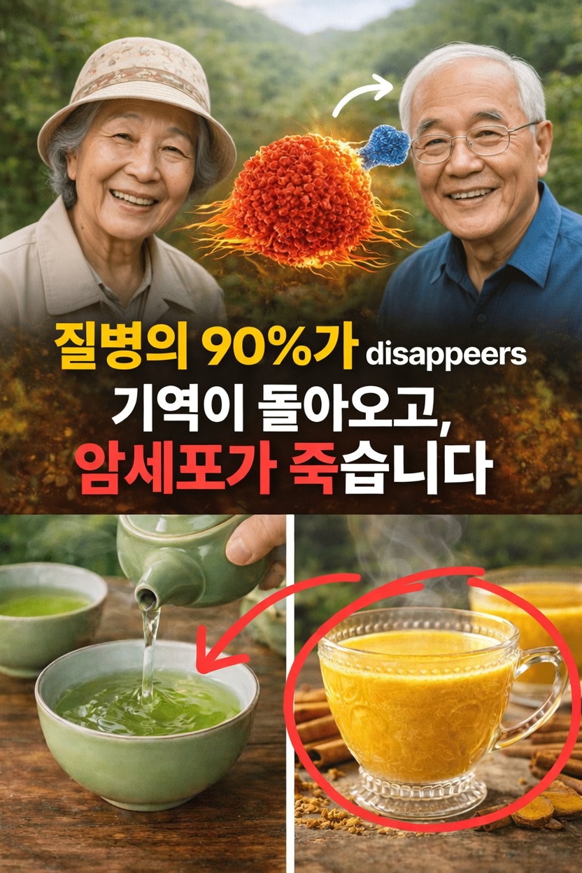 전반적인 건강과 장수를 돕는 녹차와 강황의 간단한 일상 습관