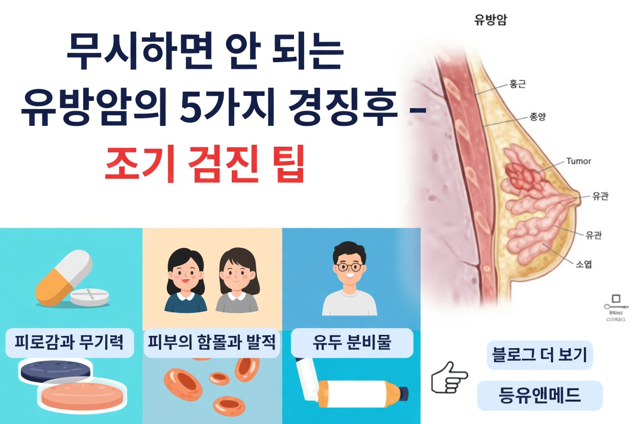 절대 무시하지 말고 반드시 의사와 확인해야 할 여성 유방암의 10가지 경고 신호