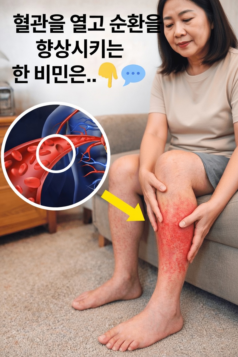 50세 이후 건강한 혈류와 혈관 기능을 돕는 단 하나의 비타민