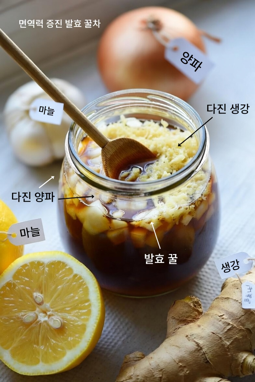 강력한 하루 한 스푼: 사람들이 생강, 양파, 마늘, 레몬, 꿀을 섞는 이유