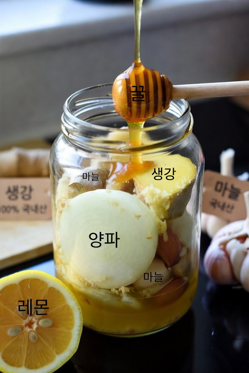 강력한 하루 한 스푼: 사람들이 생강, 양파, 마늘, 레몬, 꿀을 섞는 이유