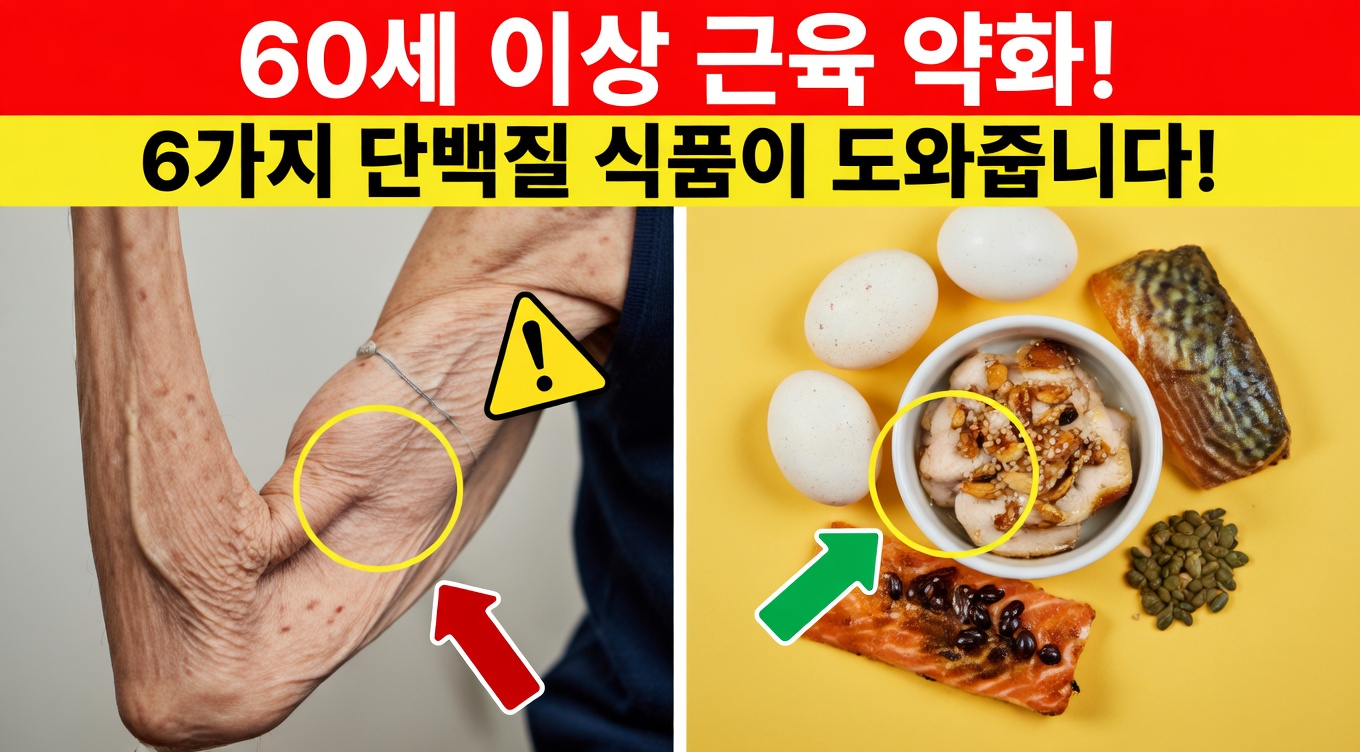 60세 이상 시니어의 다리 근육 건강 유지에 도움이 될 수 있는 식품 3가지